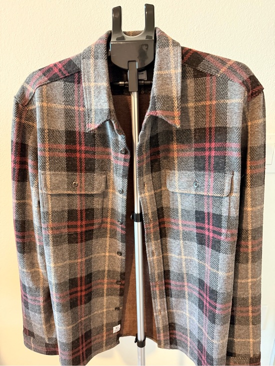 7 Diamonds Other - 7 Diamonds Gray, Black & Pink Plaid Knit Jacket SCHEELS